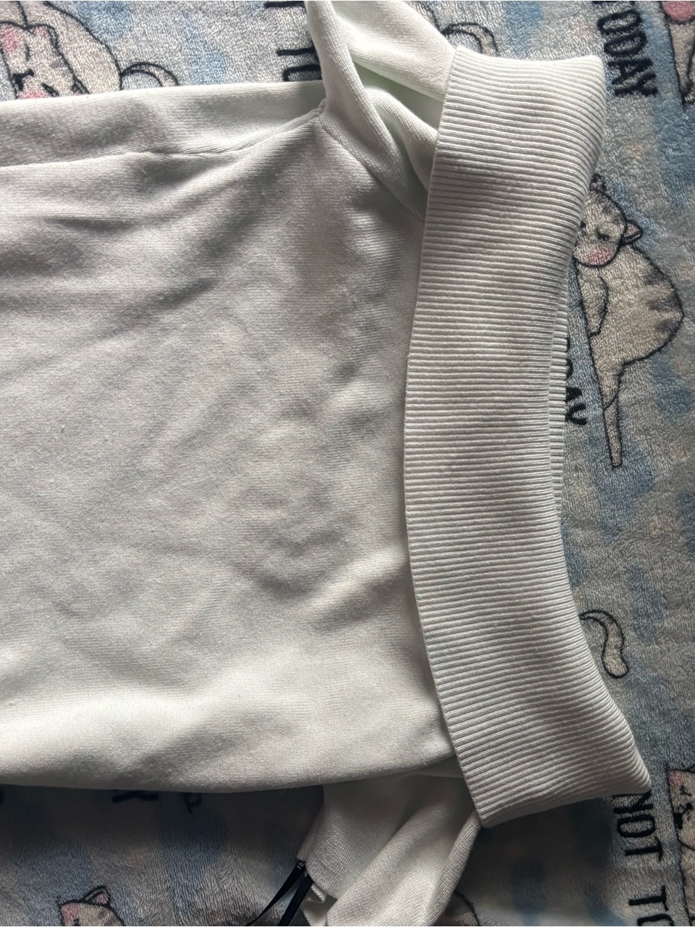 Forever 21 Cream Off-the-Shoulder Ribbed-Neck Sweater